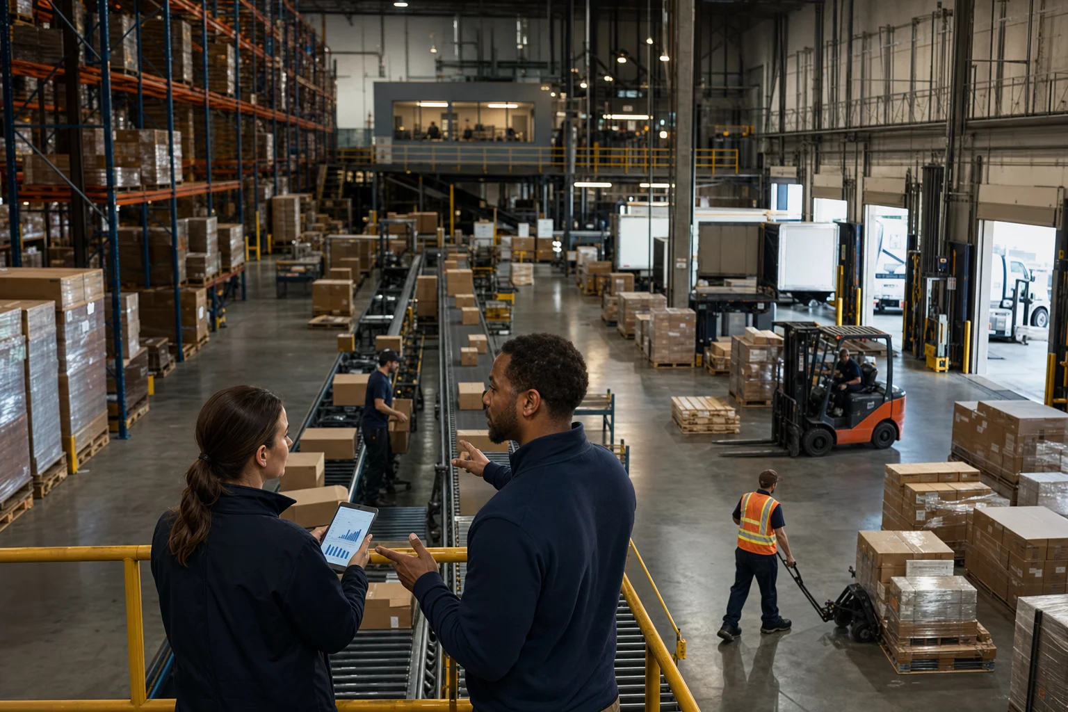 Operational information moving through a connected supply chain